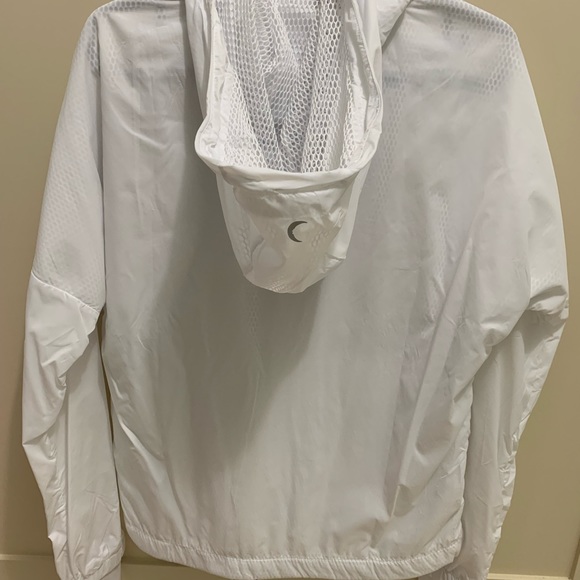 ZYIA White Mesh Lined Jacket Hoodie - Picture 3 of 4